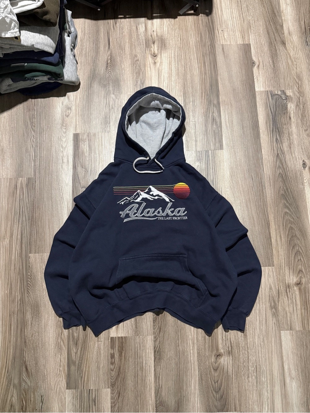 Alaska The Last Frontier Baggy Hoodie • Size L